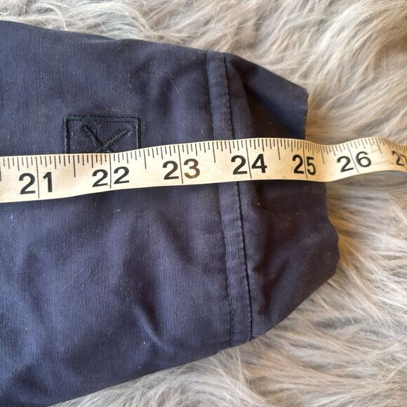 Marc Ecko Cut Sew Jacket Sz L Mens Red Blue Zip Pockets Warm Colorblock Hood - Picture 10 of 10